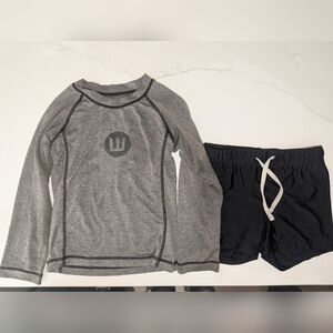 Gray and Black Kids Pajama Set